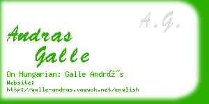 andras galle business card